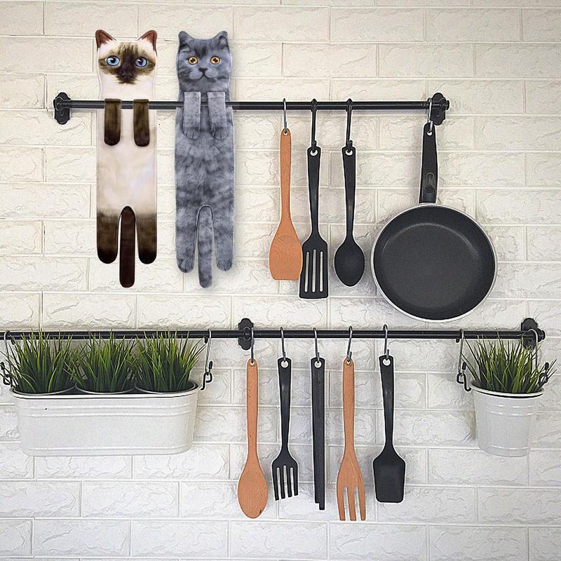 🎁 Early Christmas Sale 🎅 Funny Cat Hand Towels