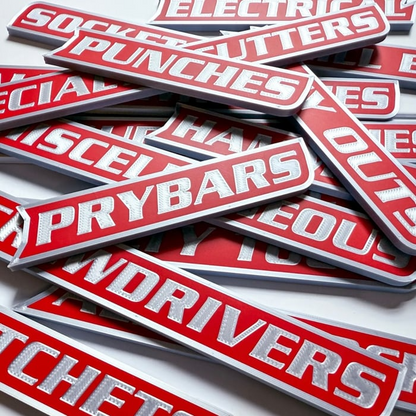 🔥Hot Sale 70% Off - 12-Pack Personalized Magnetic Toolbox Labels