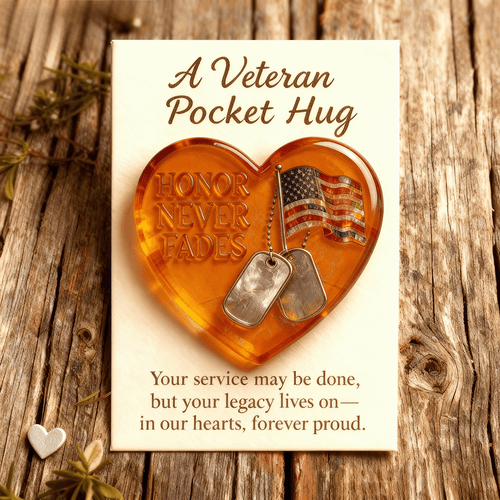 🌲Christmas & Veterans Day Gift🎖 Veteran Pocket Hug – “Honor Never Fades”