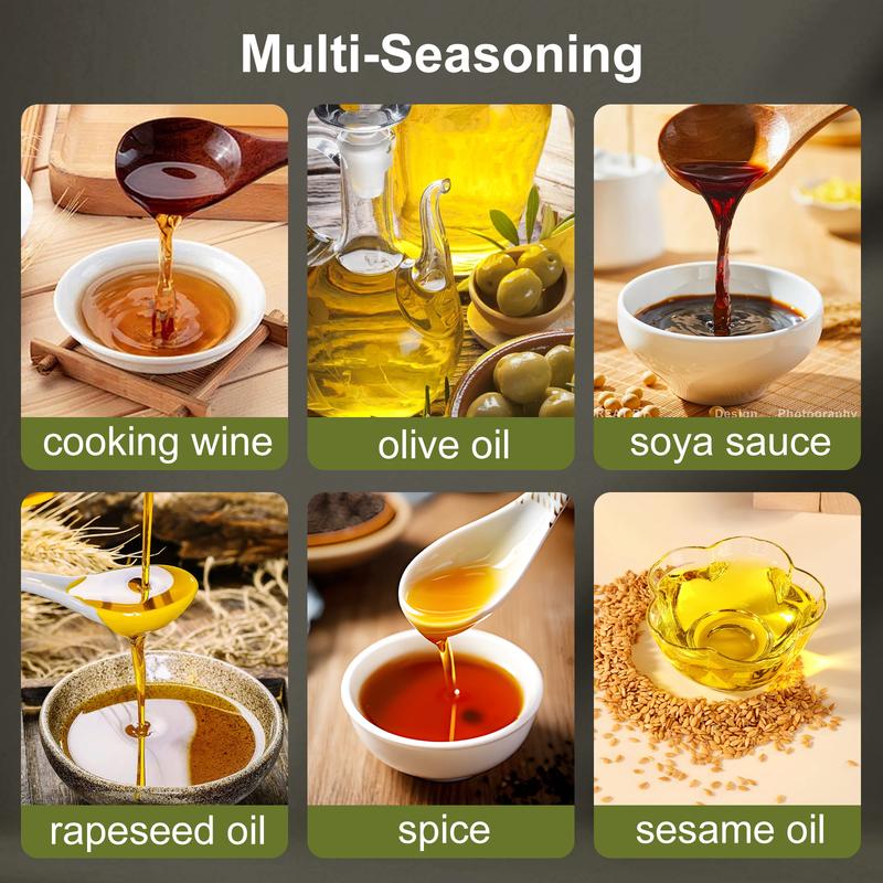 🎁LAST DAY SALE 49% OFF💕- 2 in 1 Glass Oil Sprayer & Dispenser🔥