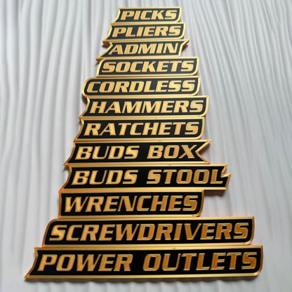 🔥Hot Sale 70% Off - 12-Pack Personalized Magnetic Toolbox Labels