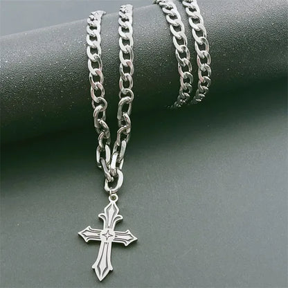 Cross Pendant Hip-Hop Necklace