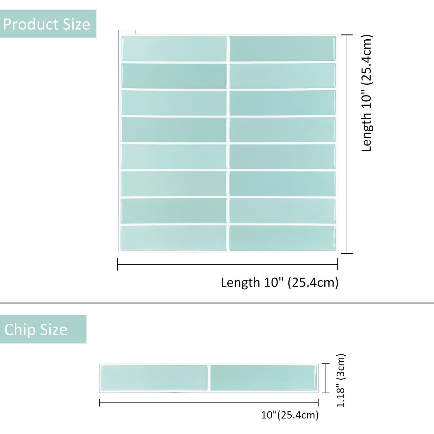 3D Self-Adhesive Wall Stickers Square Epoxy Wallpaper Kitchen And Bathroom Stickers Waterproof, Oil-Proof And High Temperature Resistant