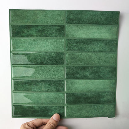 3D Self-Adhesive Wall Stickers Square Epoxy Wallpaper Kitchen And Bathroom Stickers Waterproof, Oil-Proof And High Temperature Resistant