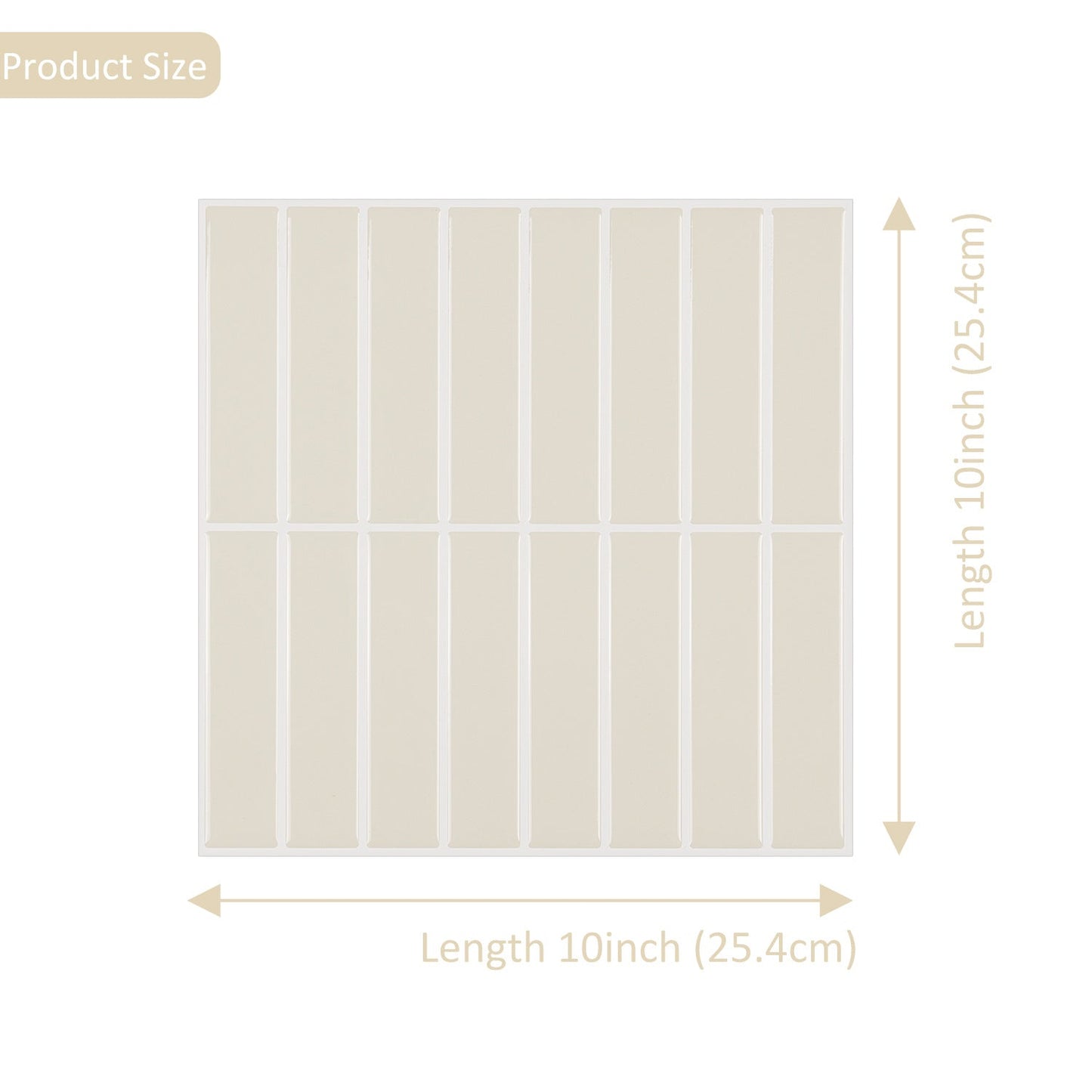 3D Self-Adhesive Wall Stickers Square Epoxy Wallpaper Kitchen And Bathroom Stickers Waterproof, Oil-Proof And High Temperature Resistant