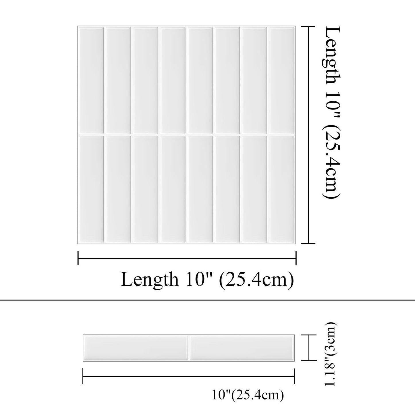 3D Self-Adhesive Wall Stickers Square Epoxy Wallpaper Kitchen And Bathroom Stickers Waterproof, Oil-Proof And High Temperature Resistant